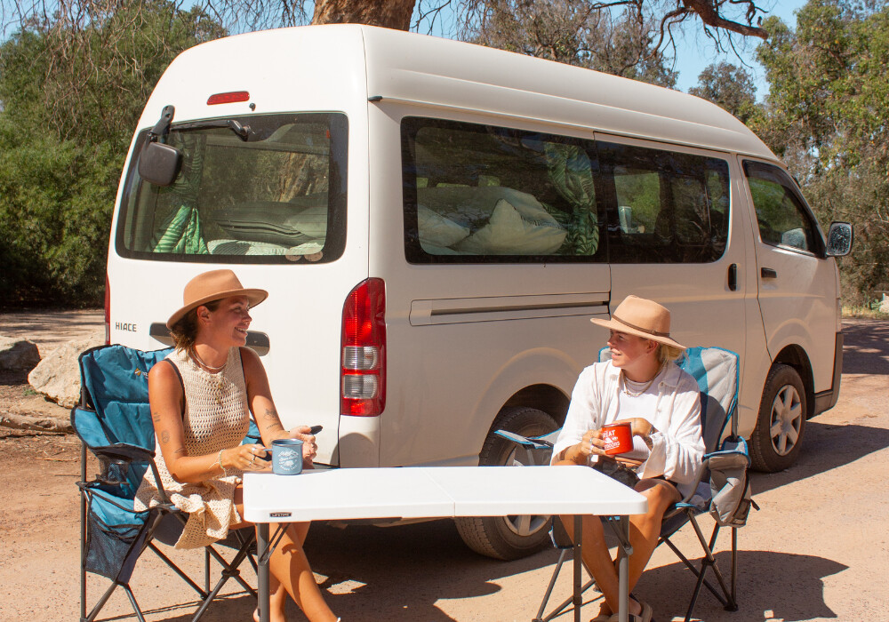 2-3 Seater High Top Toyota Hiace Campervan Rental Perth