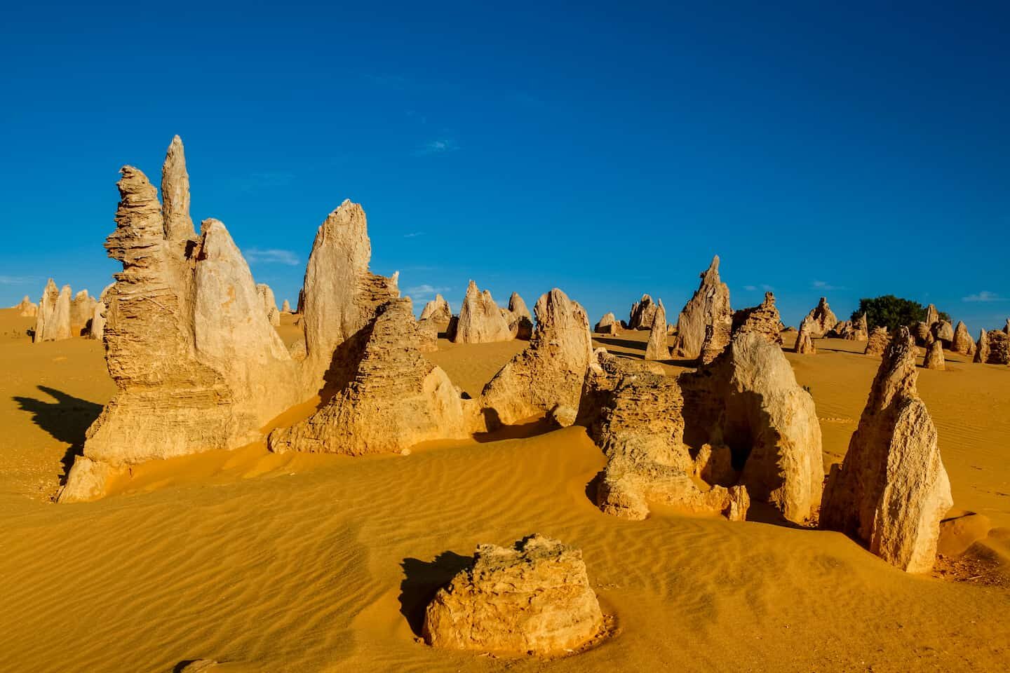 The Pinnacles in Nambung National Park desert rock sculptures